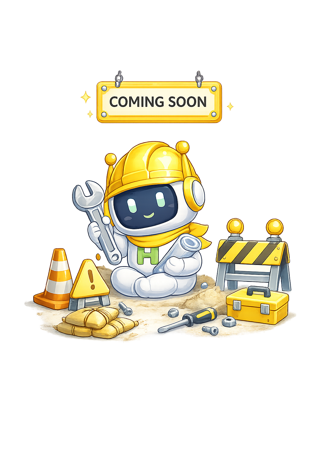 Maskot Haro mengarahkan ke Telegram